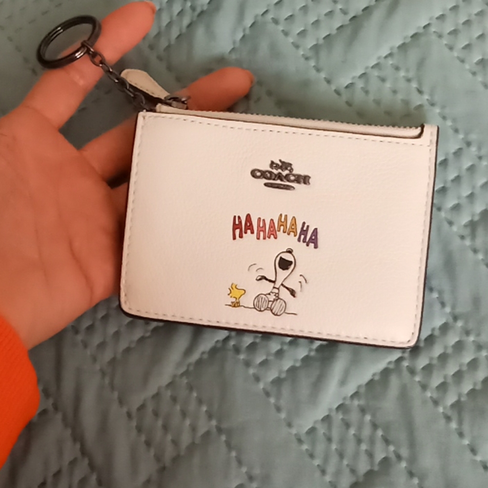 Authentic coach PEANUTS coin purse/wallet RARE